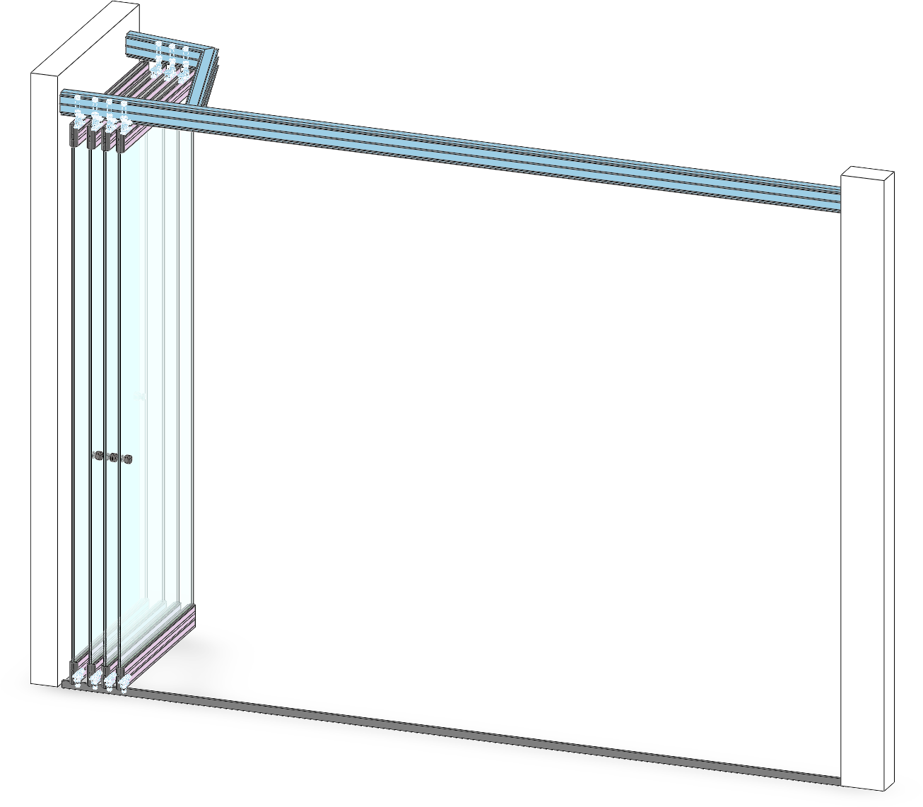 Horizontalschiebewand